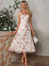 NewAll Over Print    Boho    Knot  Ruffle  Zipper    Wedding