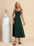 NewSquare A-Line Satin Midi Dress