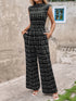 NewSHEIN Clasi Plaid Printing Comfortable Women Holiday Casual Jumpsuit, Summer